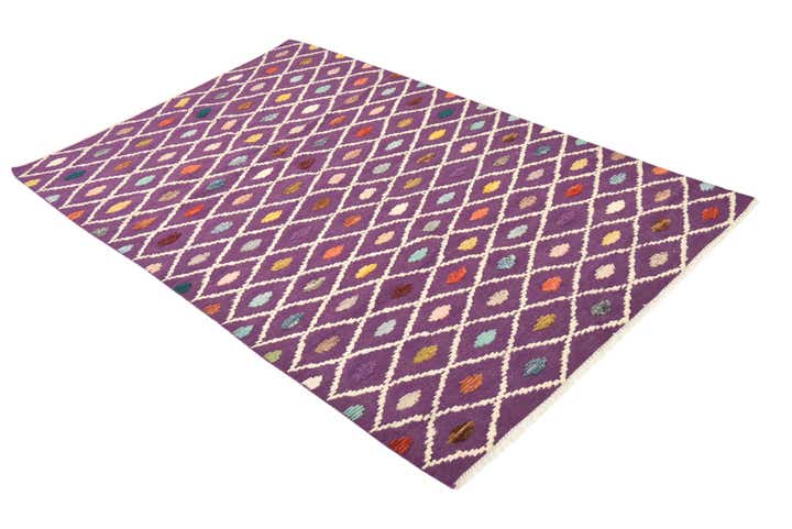 4' x 6' 5 Hand Knotted Darya Wool Rug