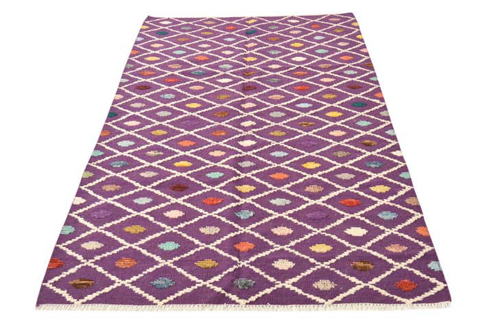 4' x 6' 5 Hand Knotted Darya Wool Rug