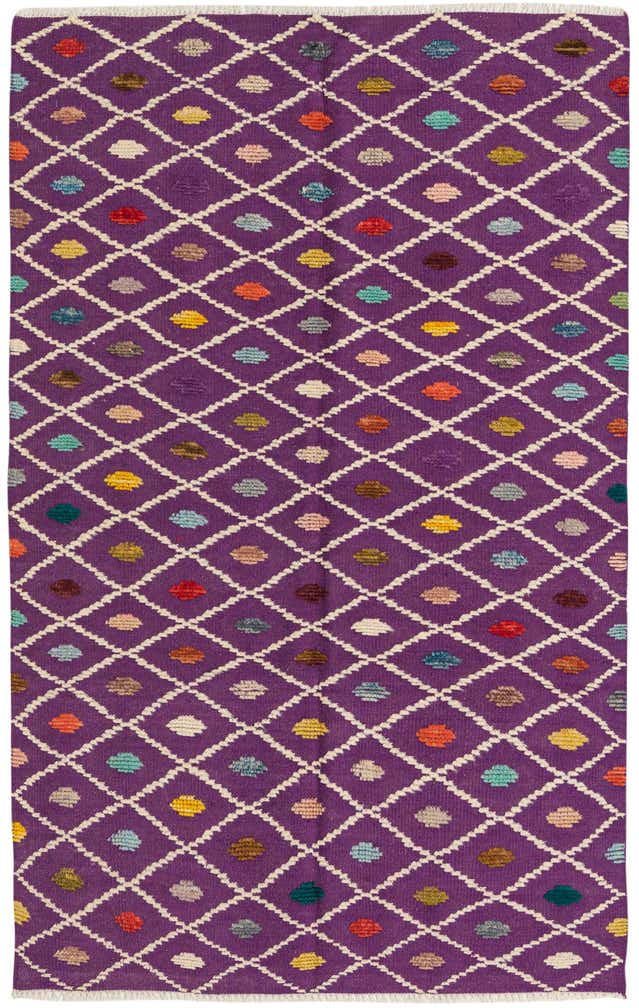 4' x 6' 5 Hand Knotted Darya Wool Rug