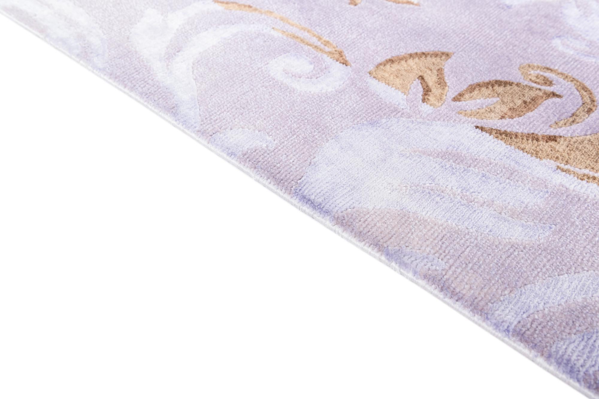 5' 8 x 8' Hand Knotted Darya Wool Rug