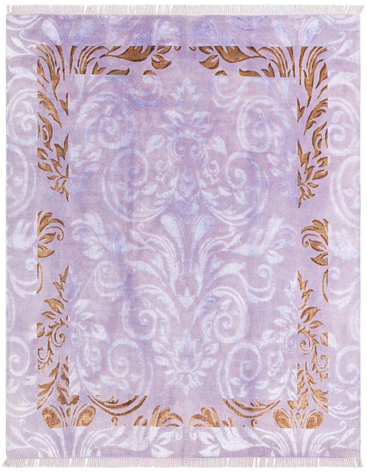 Detail image of 5' 8 x 8' Hand Knotted Darya Wool Rug