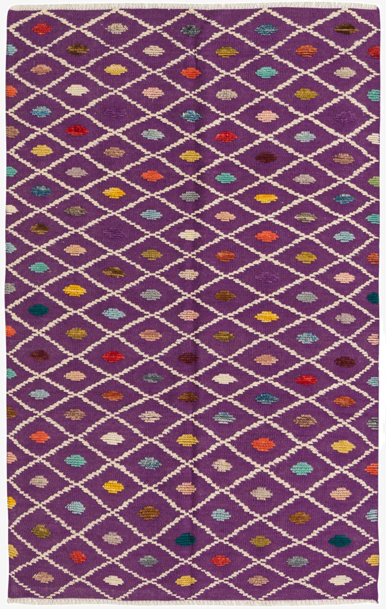 4' x 6' 5  Hand Knotted Darya Wool Rug