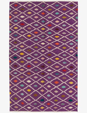 4' x 6' 5 Hand Knotted Darya Wool Rug