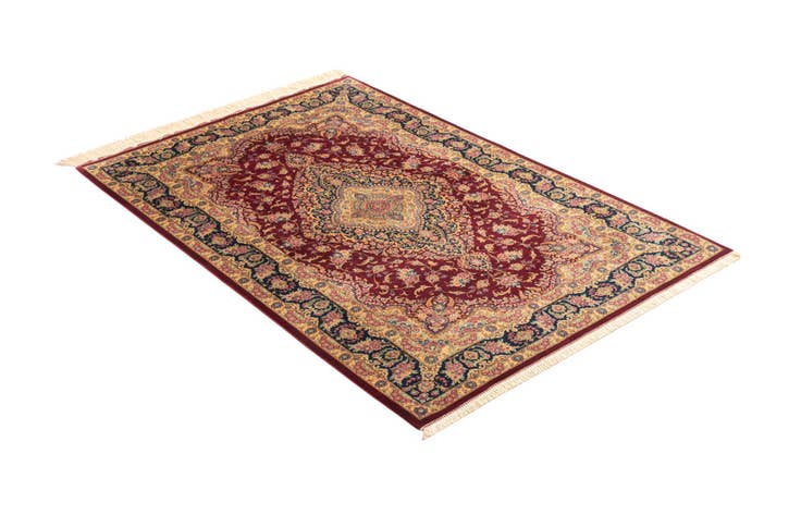 Detail image of 3' 3 x 4' 11 Ghom Silk Rug