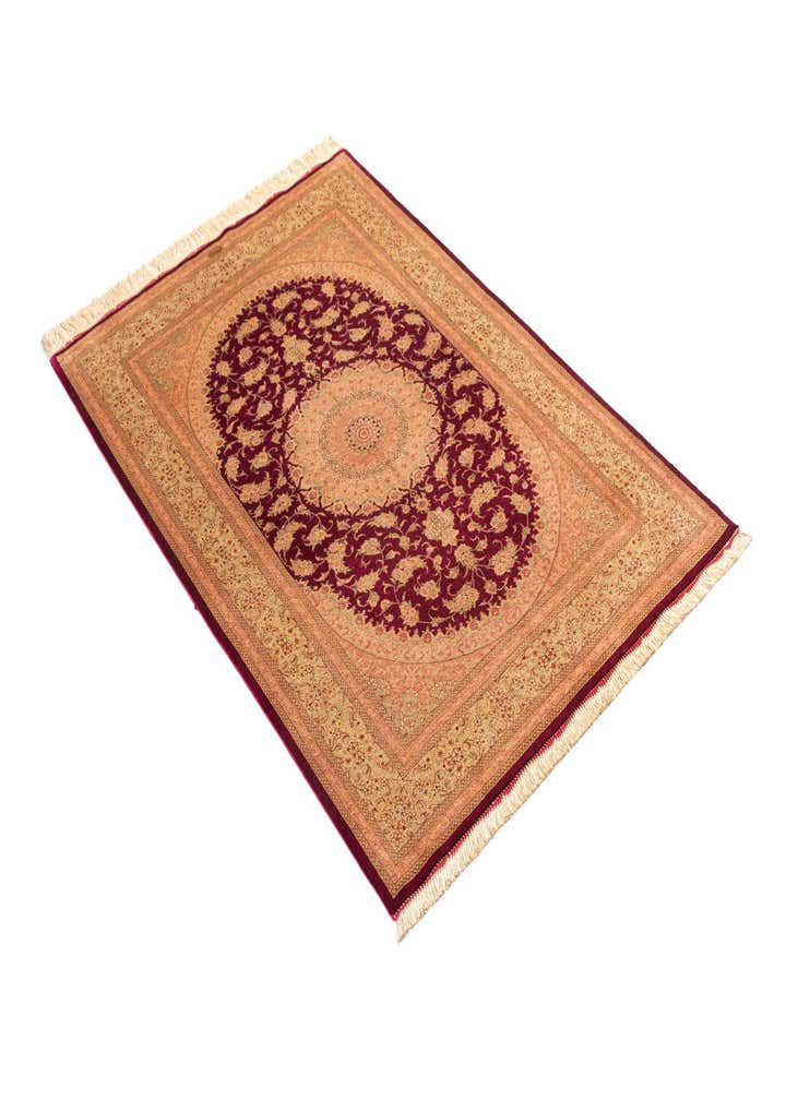3' 3 x 4' 11 Ghom Silk Rug