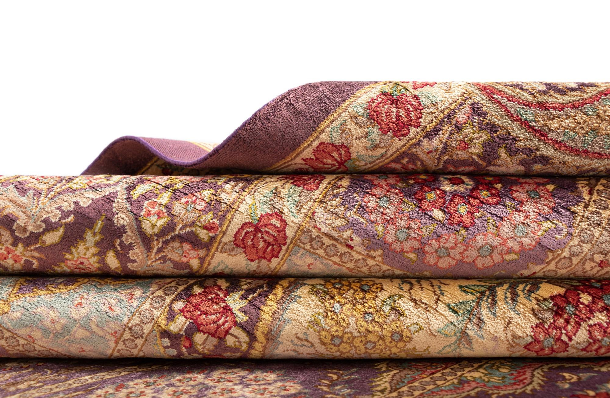 3' 3 x 4' 11 Ghom Silk Rug