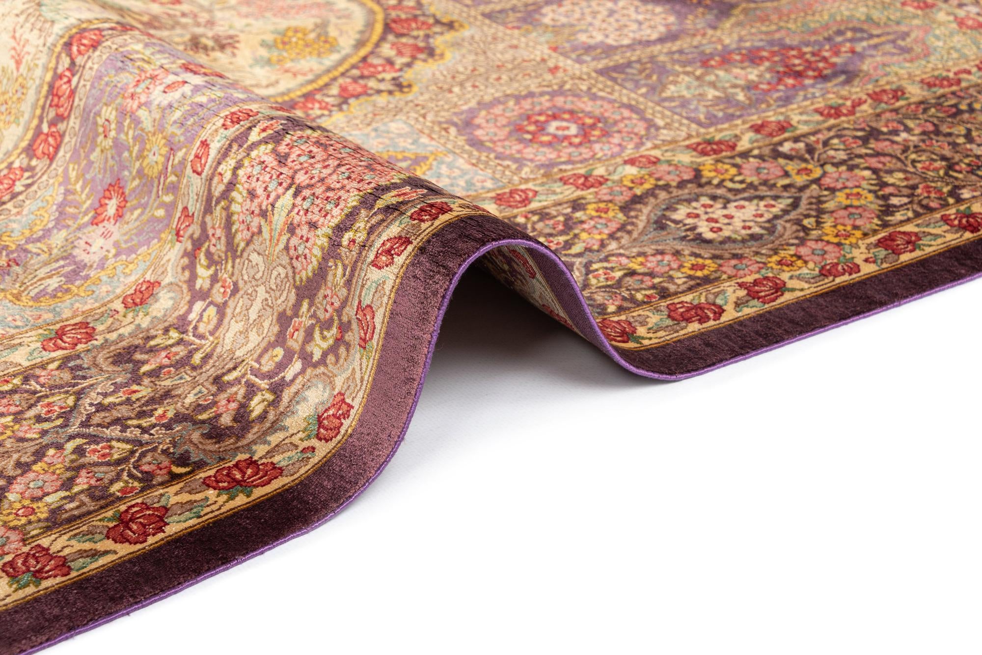 3' 3 x 4' 11 Ghom Silk Rug