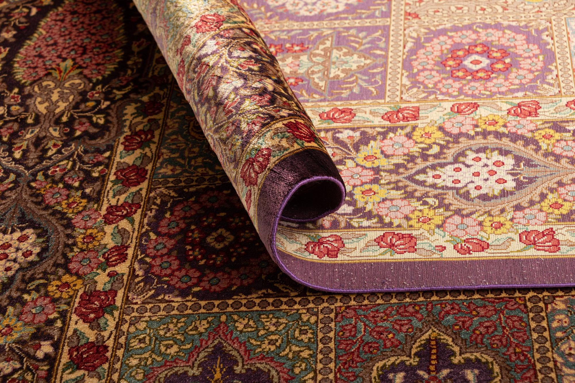 3' 3 x 4' 11 Ghom Silk Rug