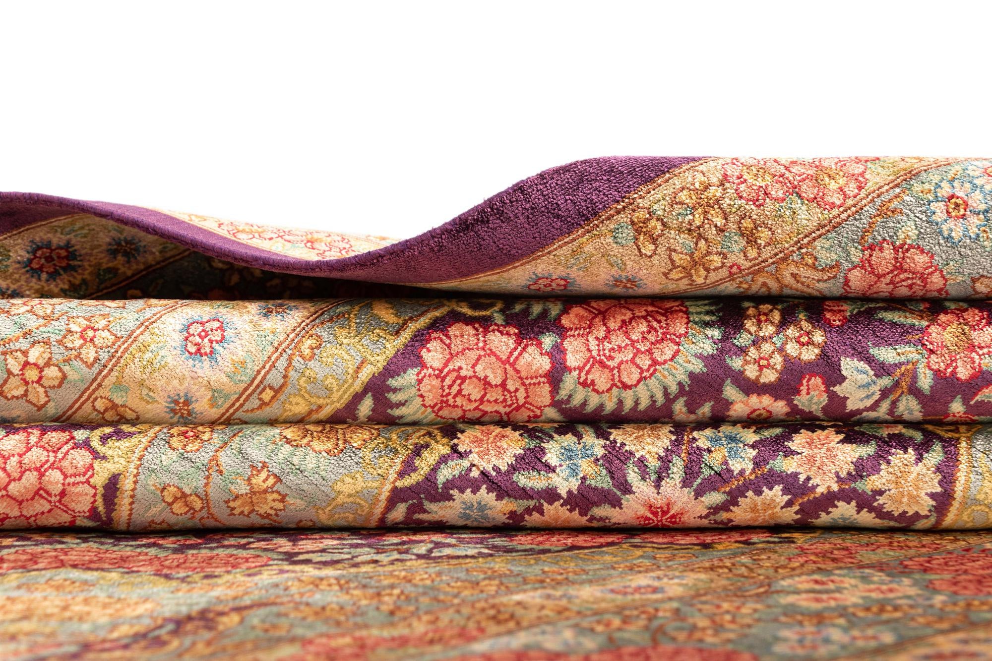 3' 3 x 5' 2 Ghom Silk Rug
