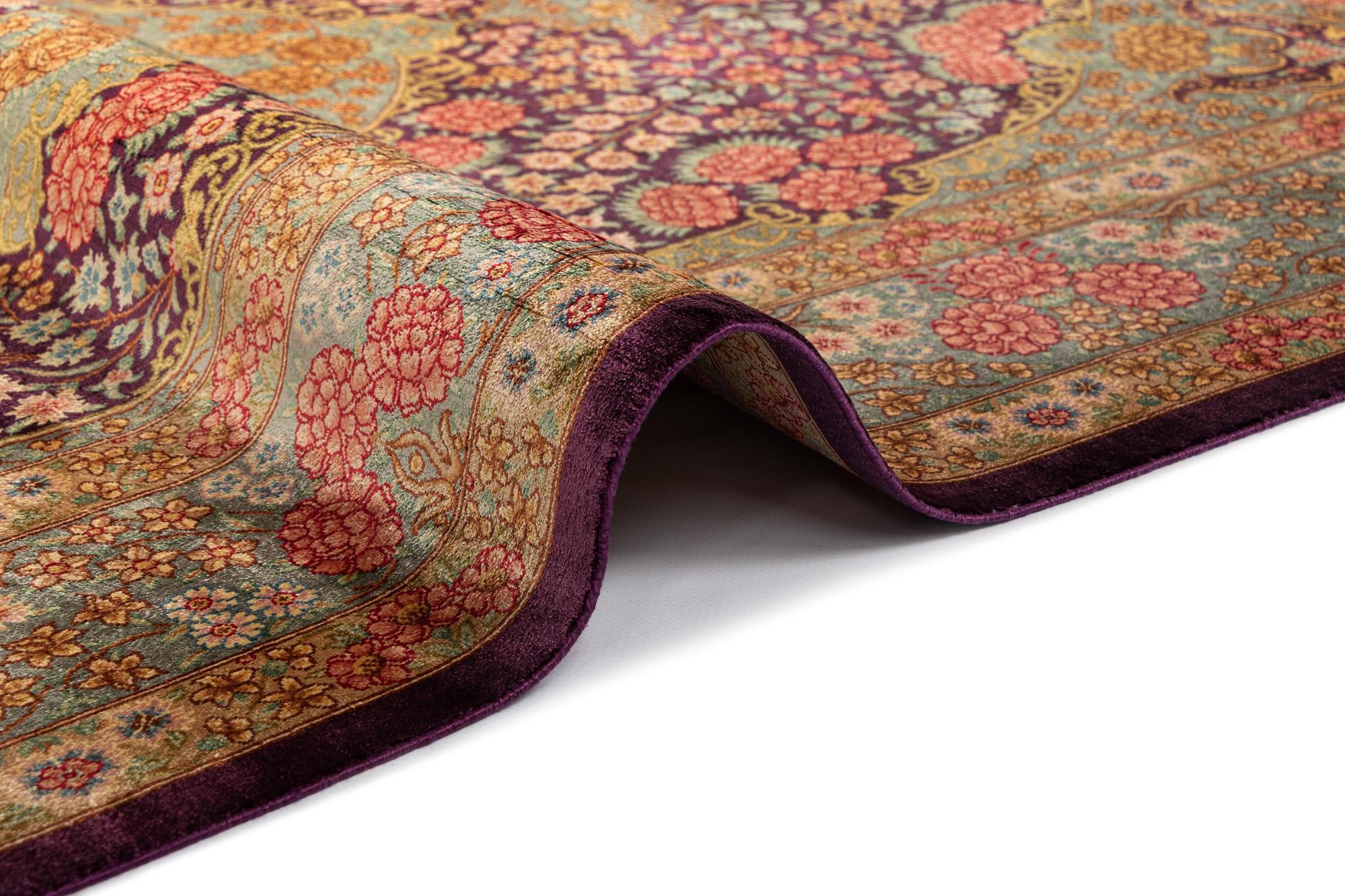 3' 3 x 5' 2 Ghom Silk Rug