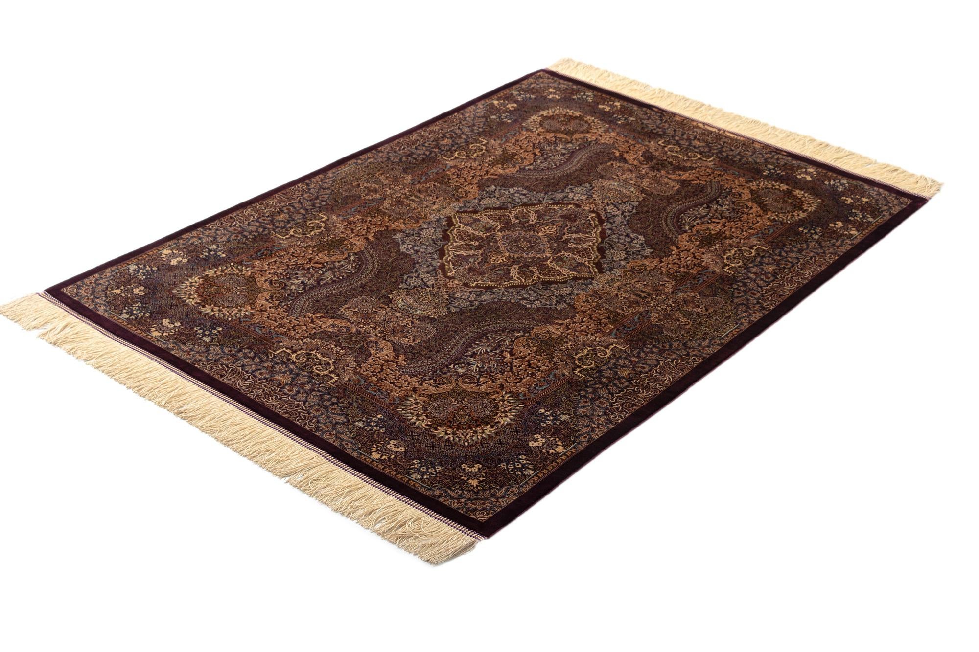 3' 5 x 5' 1 Ghom Silk Rug