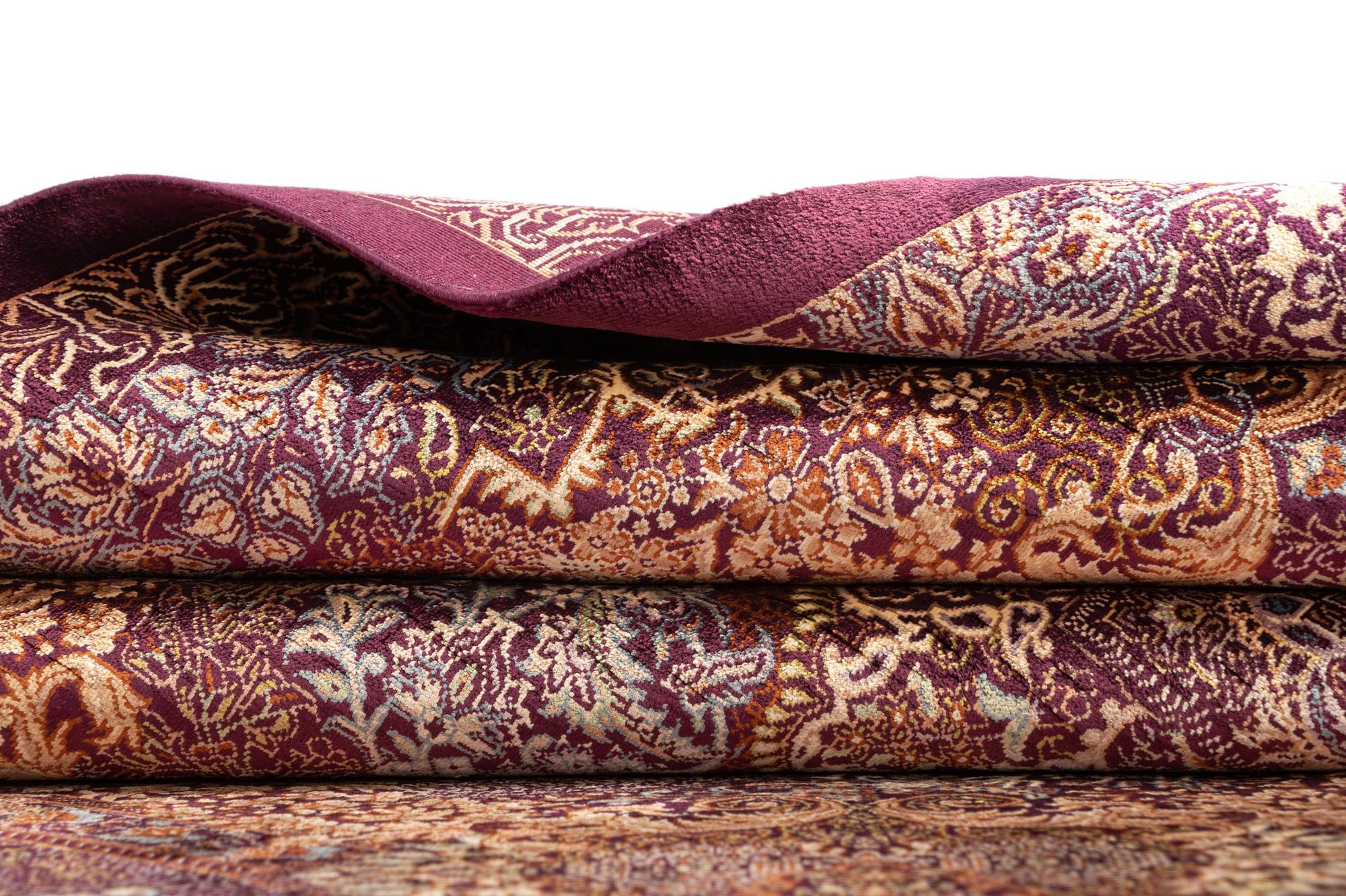 3' 5 x 5' 1 Ghom Silk Rug