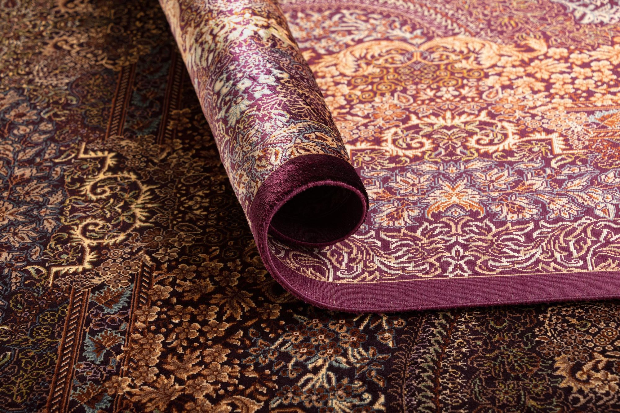 3' 5 x 5' 1 Ghom Silk Rug