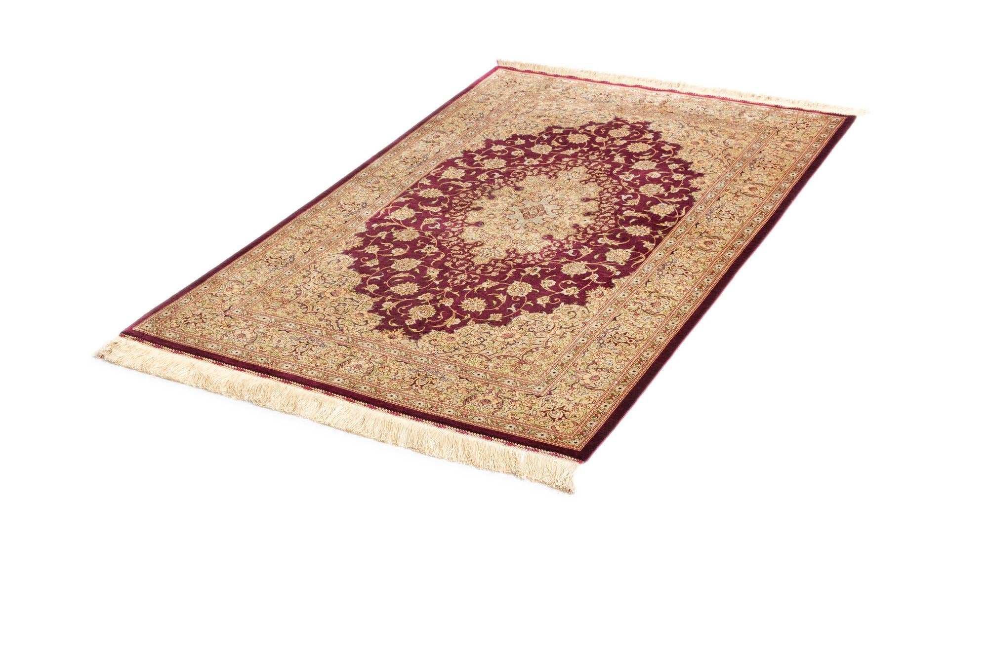 3' 5 x 5' Ghom Silk Rug