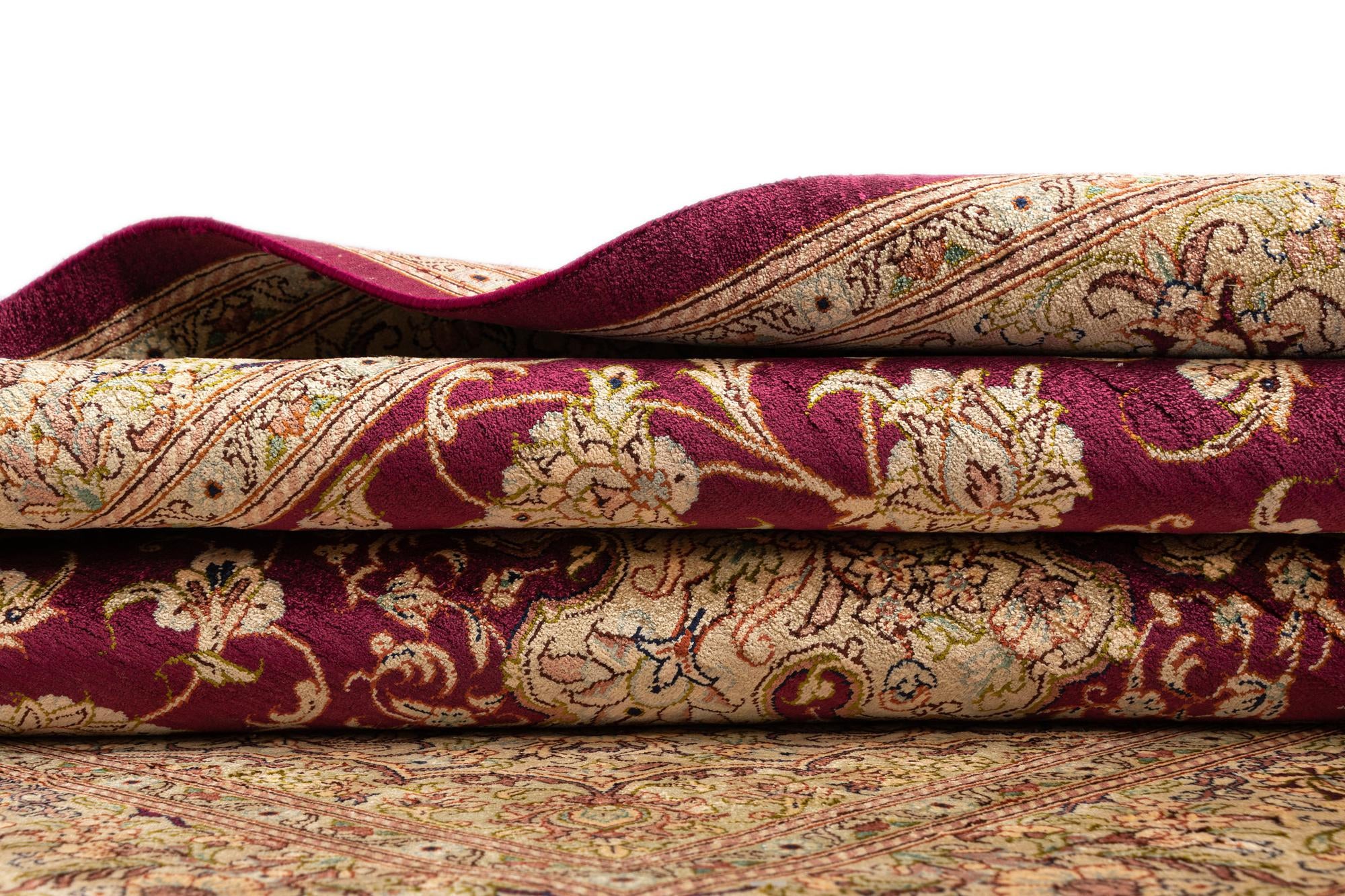 3' 5 x 5' Ghom Silk Rug