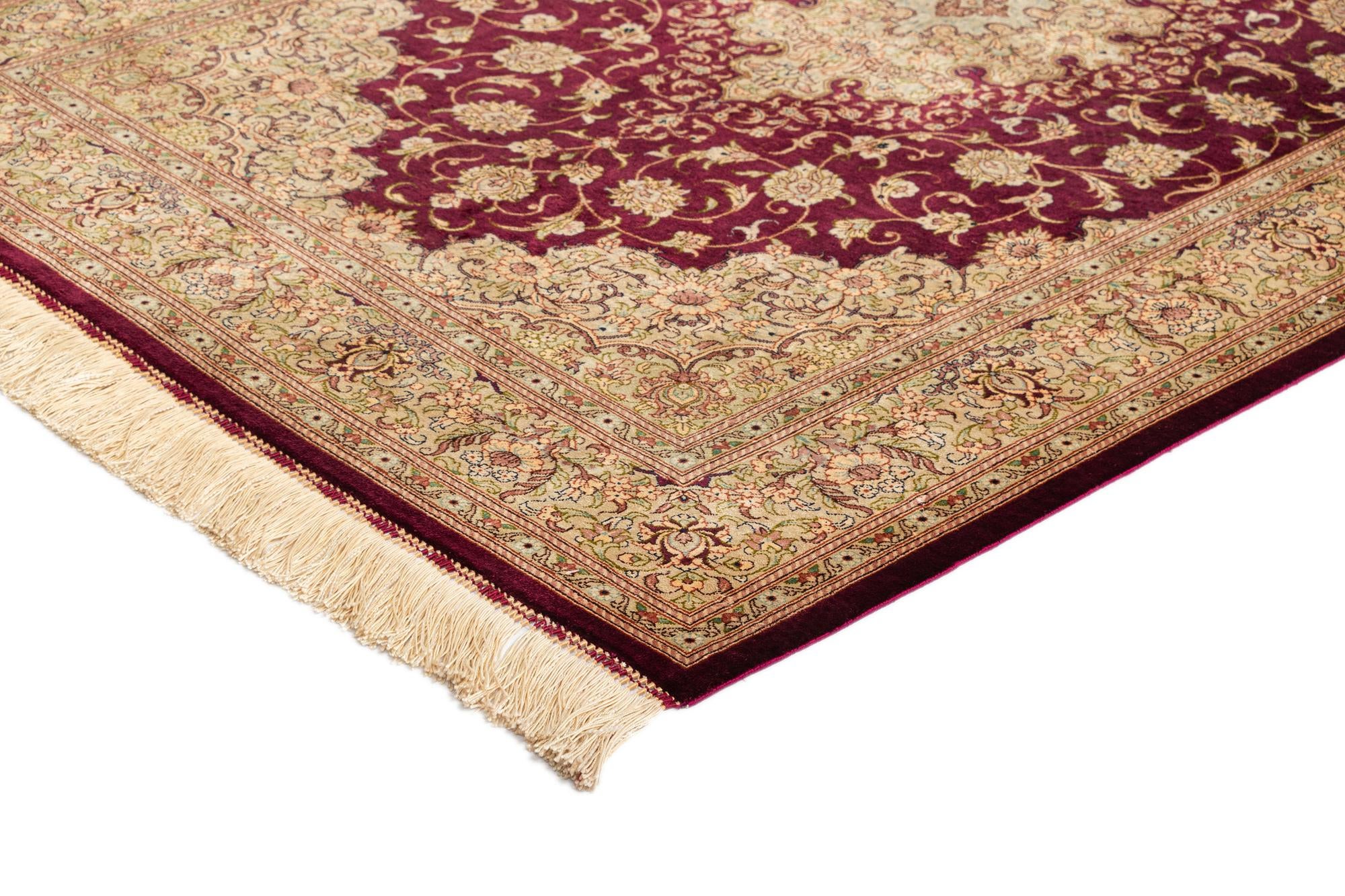 3' 5 x 5' Ghom Silk Rug