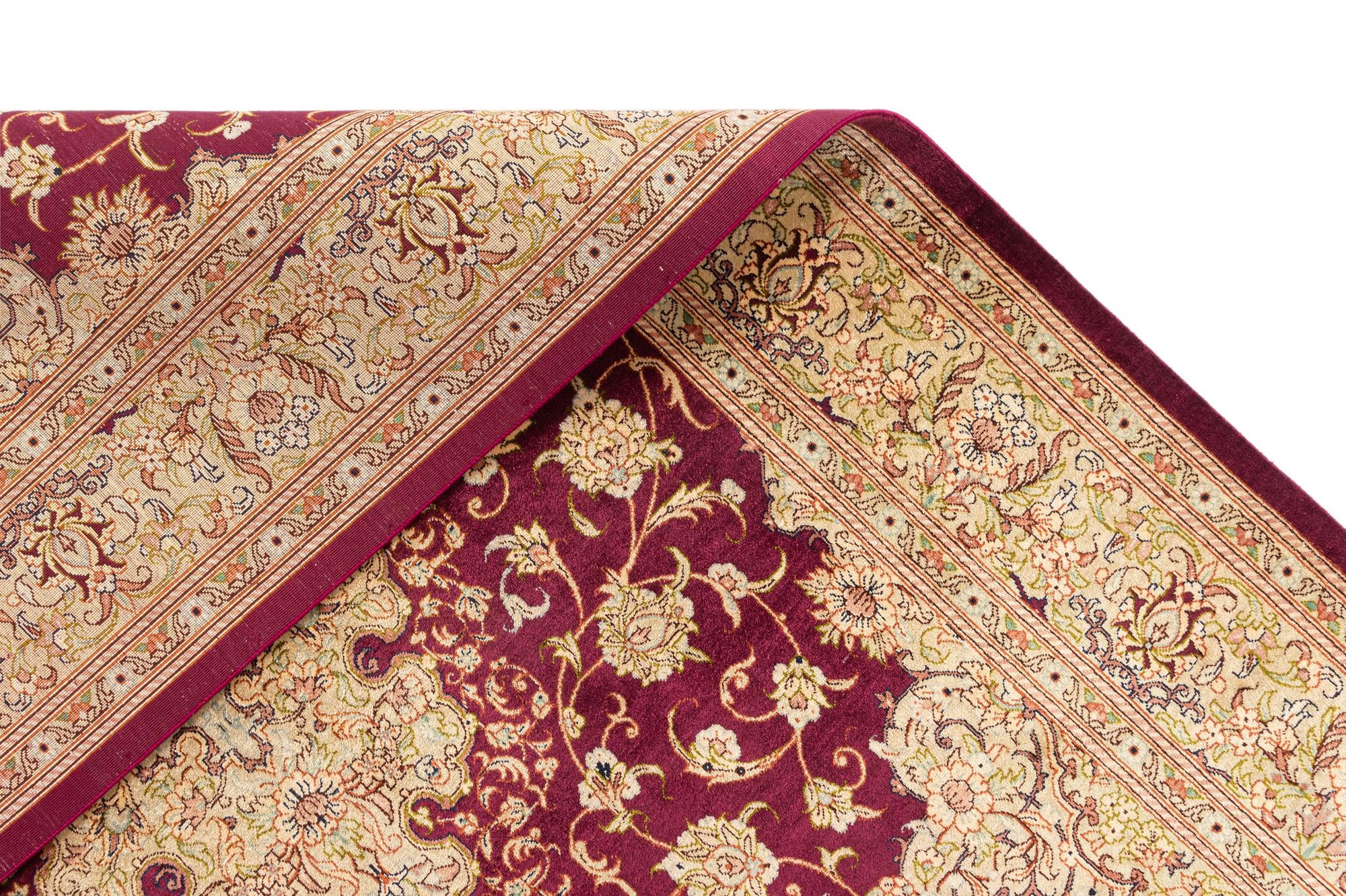 3' 5 x 5' Ghom Silk Rug