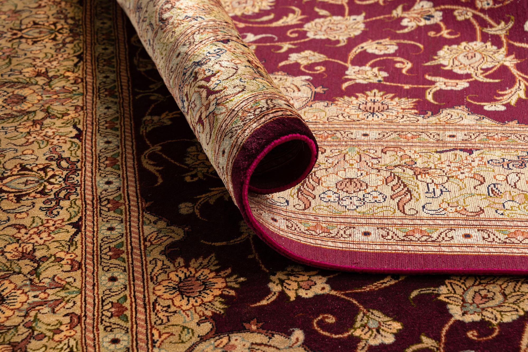 3' 5 x 5' Ghom Silk Rug