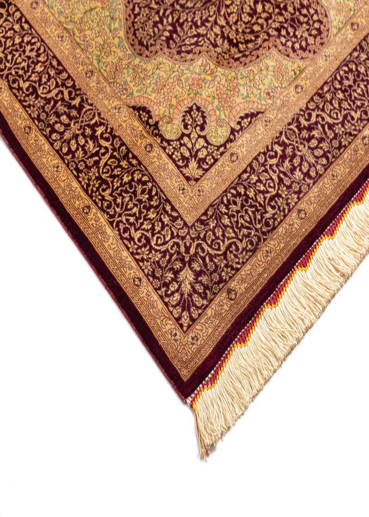 3' 3 x 4' 10 Ghom Silk Rug