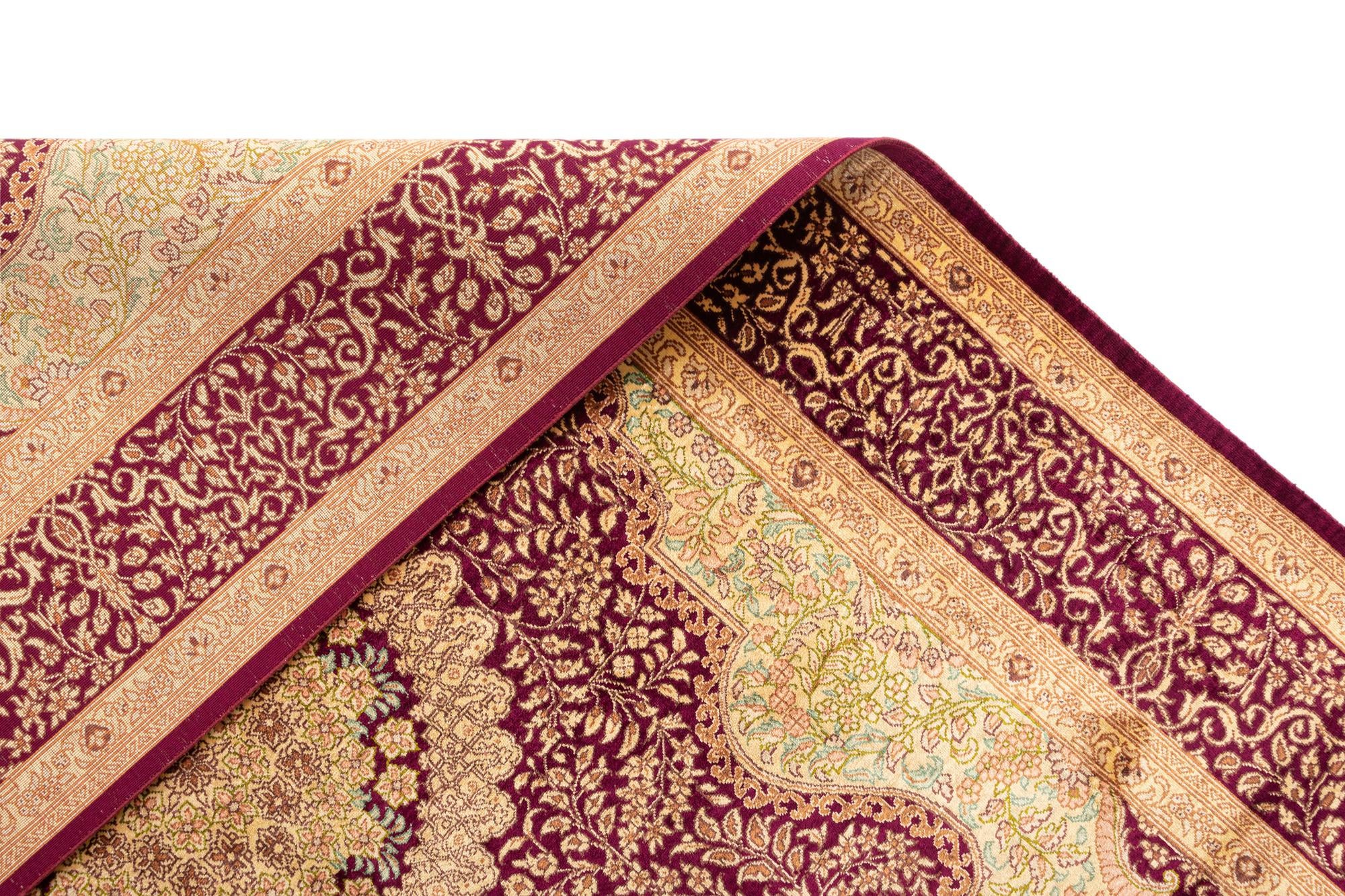 3' 3 x 4' 10 Ghom Silk Rug