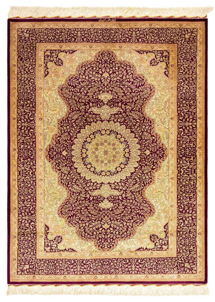 3' 3 x 4' 10 Ghom Silk Rug