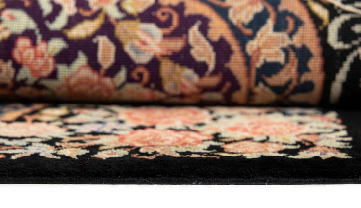 Detail image of 2' x 2' 11 Ghom Silk Rug