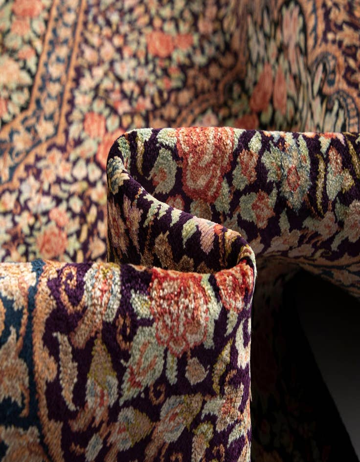 Detail image of 2' x 2' 11 Ghom Silk Rug