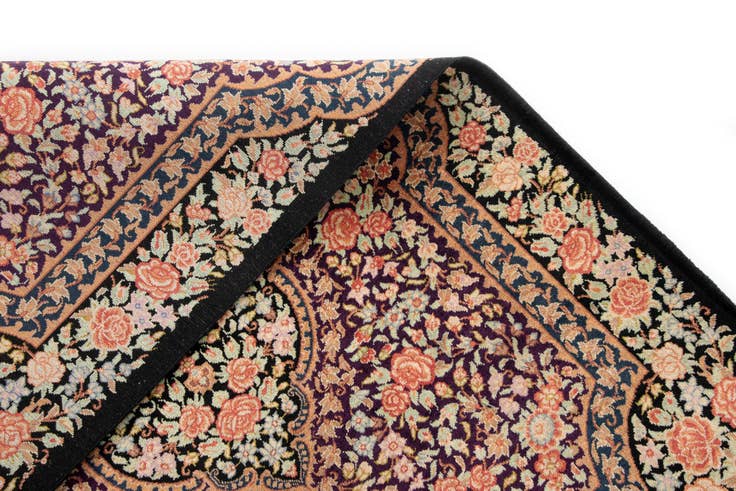 Detail image of 2' x 2' 11 Ghom Silk Rug