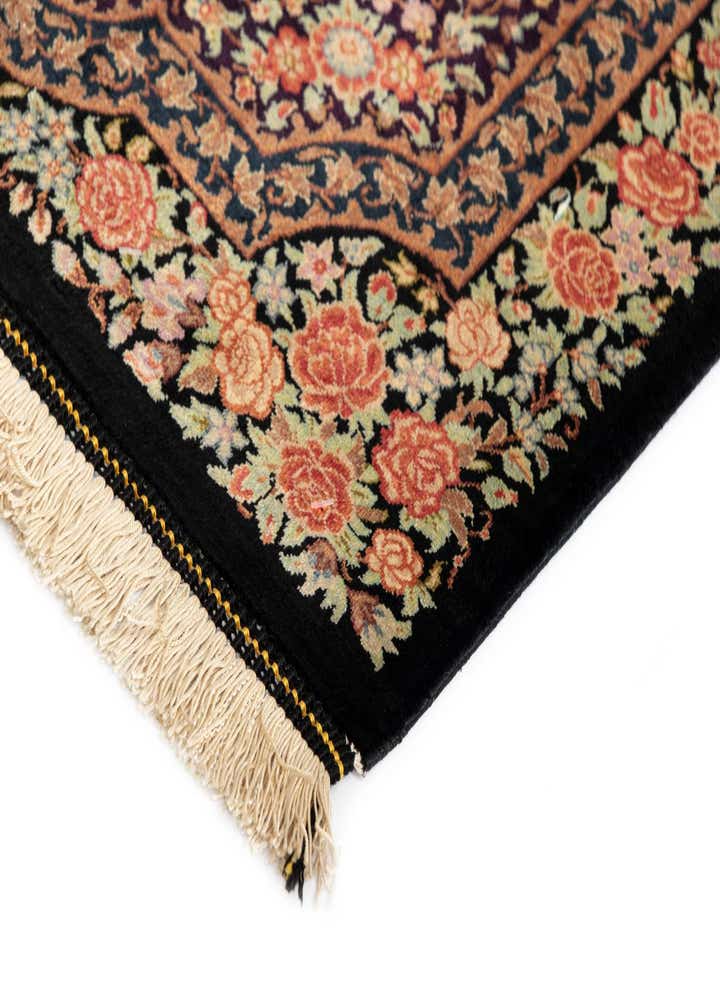 2' x 2' 11 Ghom Silk Rug