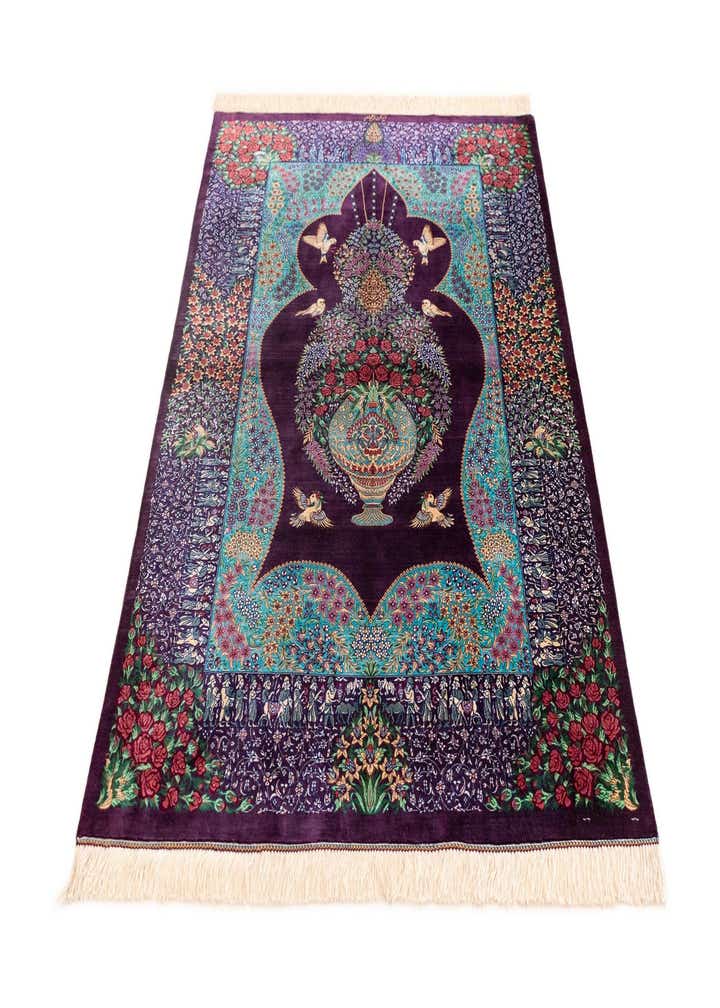 3' 3 x 4' 10 Ghom Silk Rug