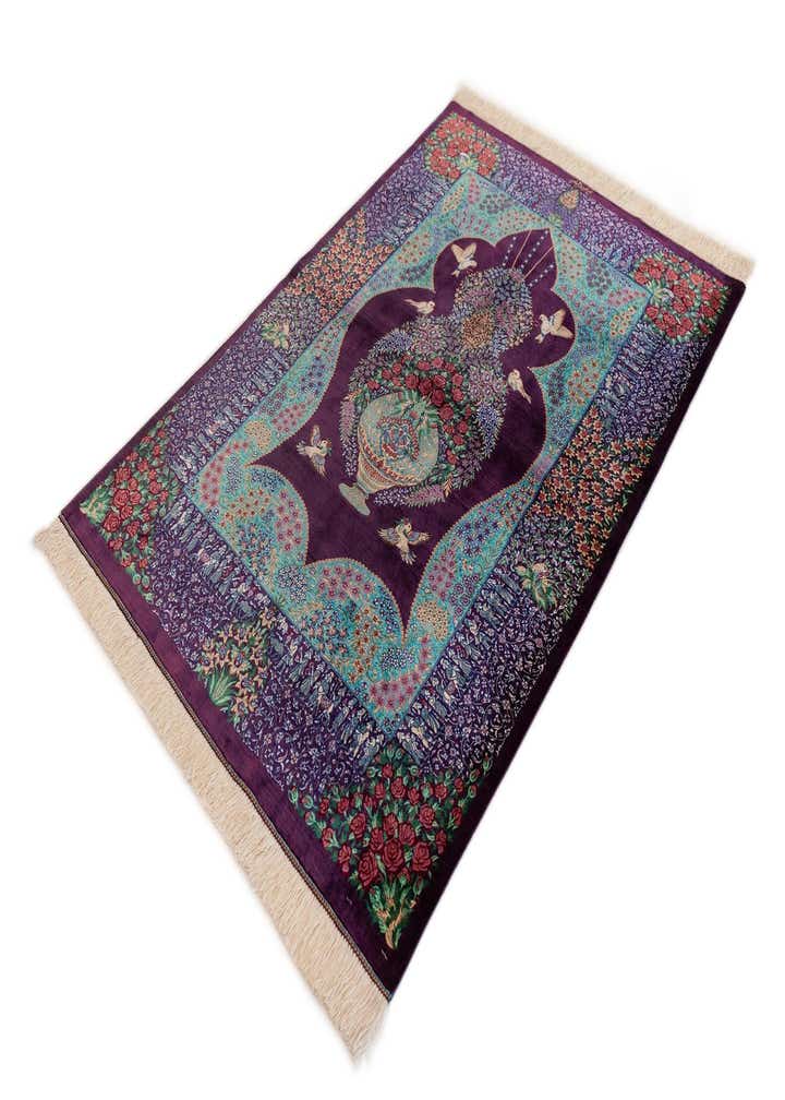 3' 3 x 4' 10 Ghom Silk Rug