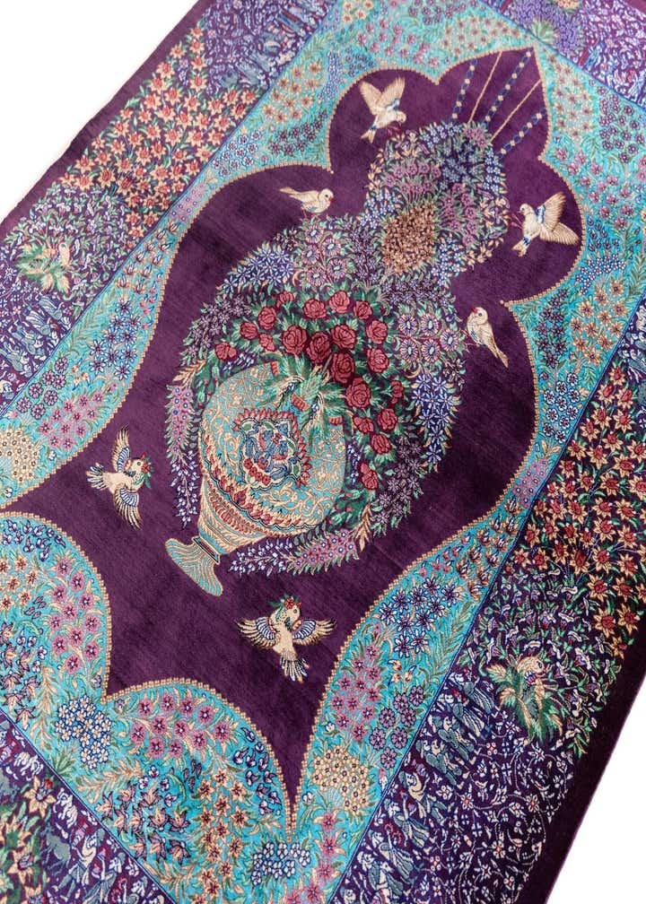 3' 3 x 4' 10 Ghom Silk Rug