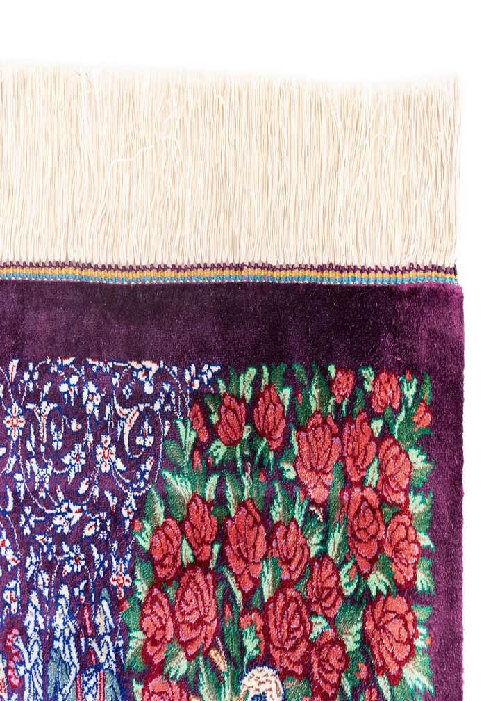 3' 3 x 4' 10 Ghom Silk Rug