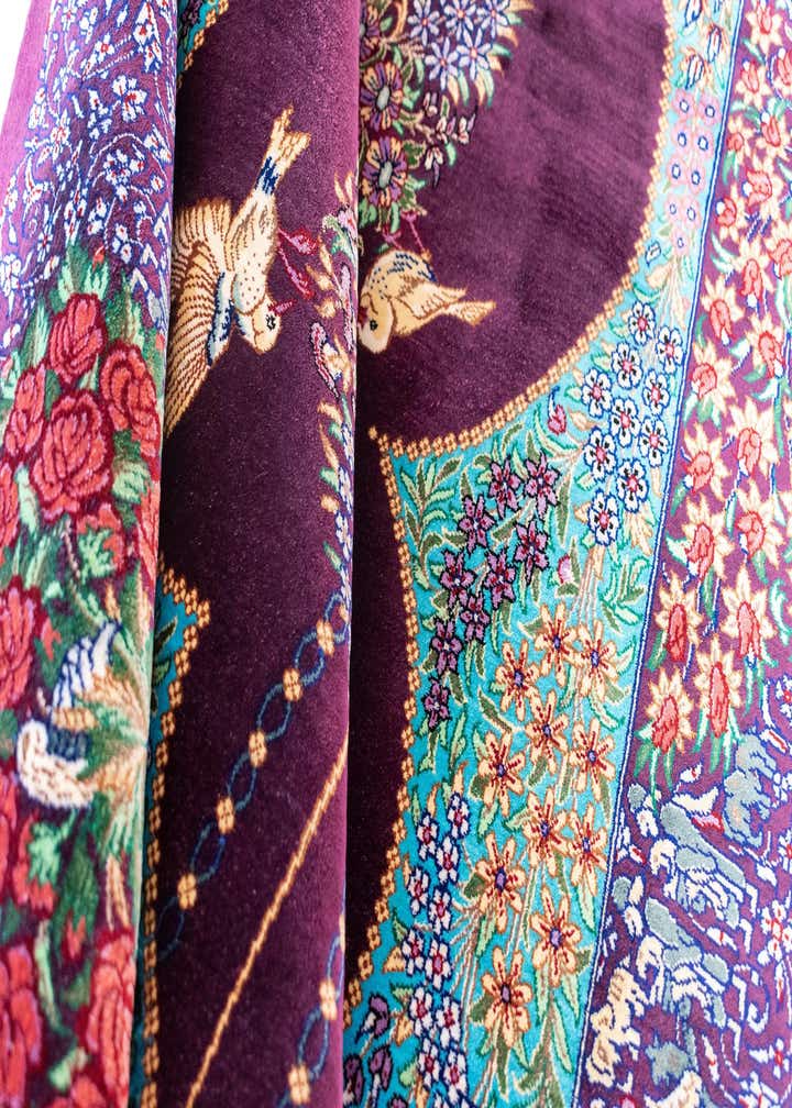 3' 3 x 4' 10 Ghom Silk Rug