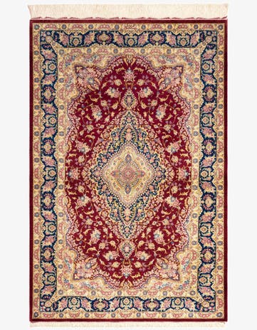 3' 3 x 4' 11 Ghom Silk Rug