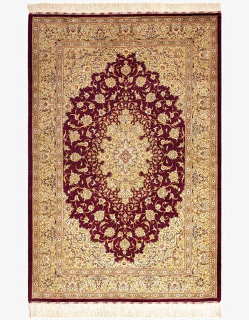 3' 5 x 5' Ghom Silk Rug