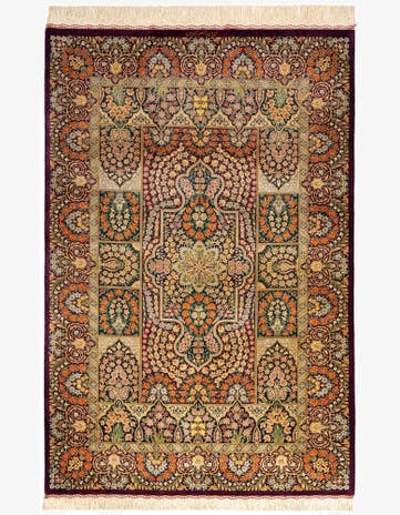 3' 5 x 5' Ghom Silk Rug