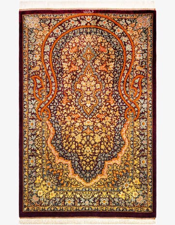 3' 3 x 5' 1 Ghom Silk Rug