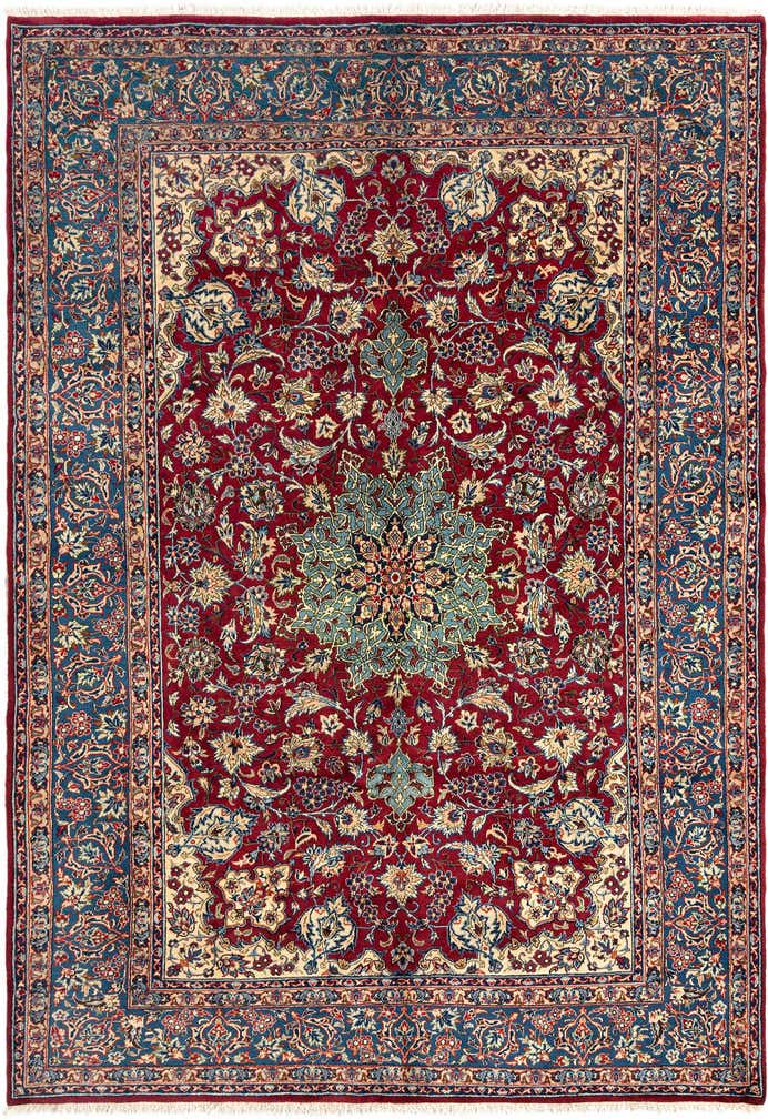 6' 7 x 9' 7 Kashan Wool Rug