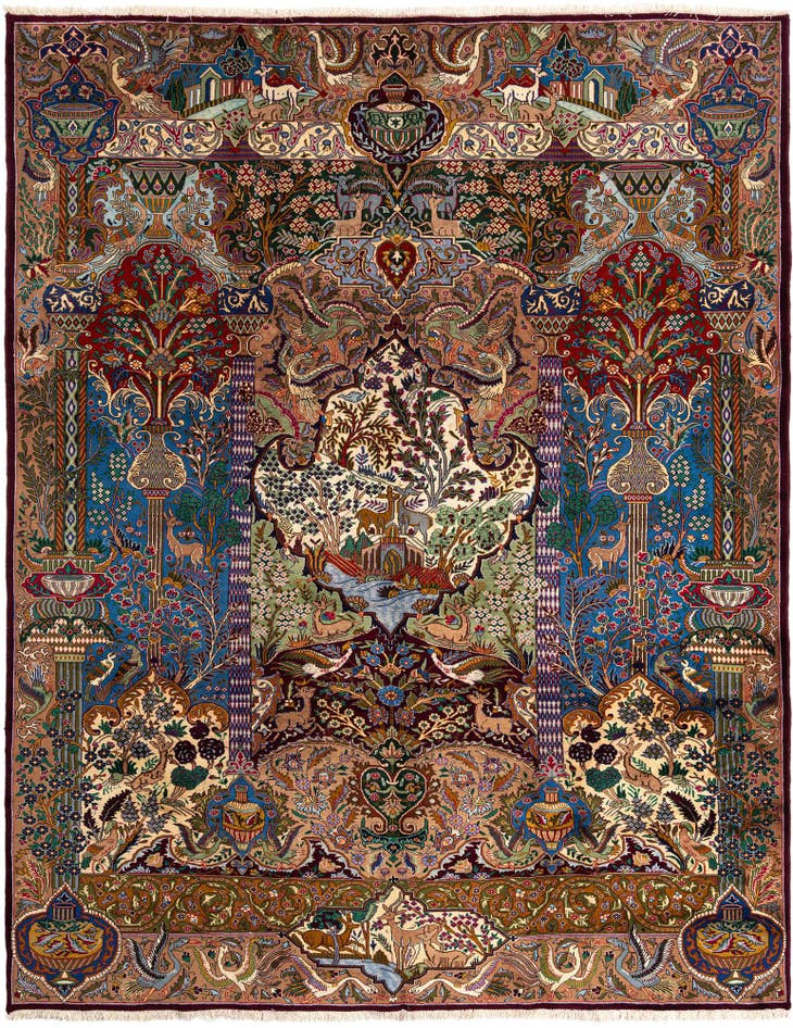 Detail image of 9' 11 x 12' 10 Kashmar Wool Rug