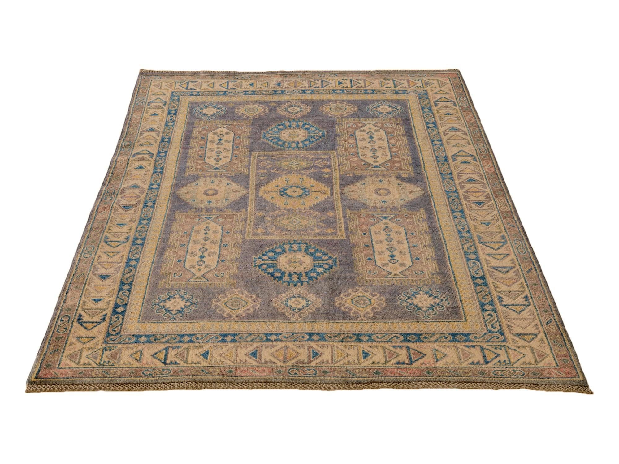 4' 10 x 7' Hand Knotted Kazak Rug