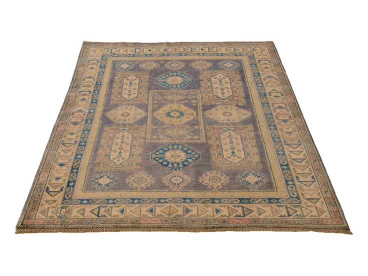 Detail image of 4' 10 x 7' Hand Knotted Kazak Rug
