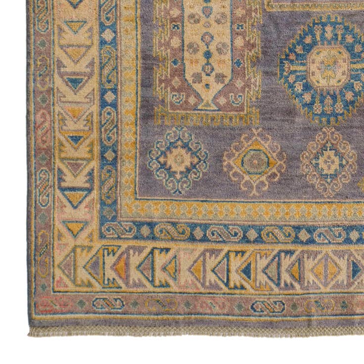 Detail image of 4' 10 x 7' Hand Knotted Kazak Rug