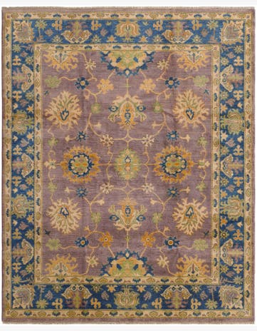 8' x 9' 10 Hand Knotted Kazak Rug