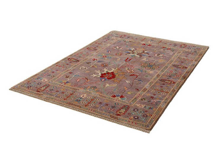 Detail image of 4' 2 x 6' 1 Hand Knotted Kazak Rug