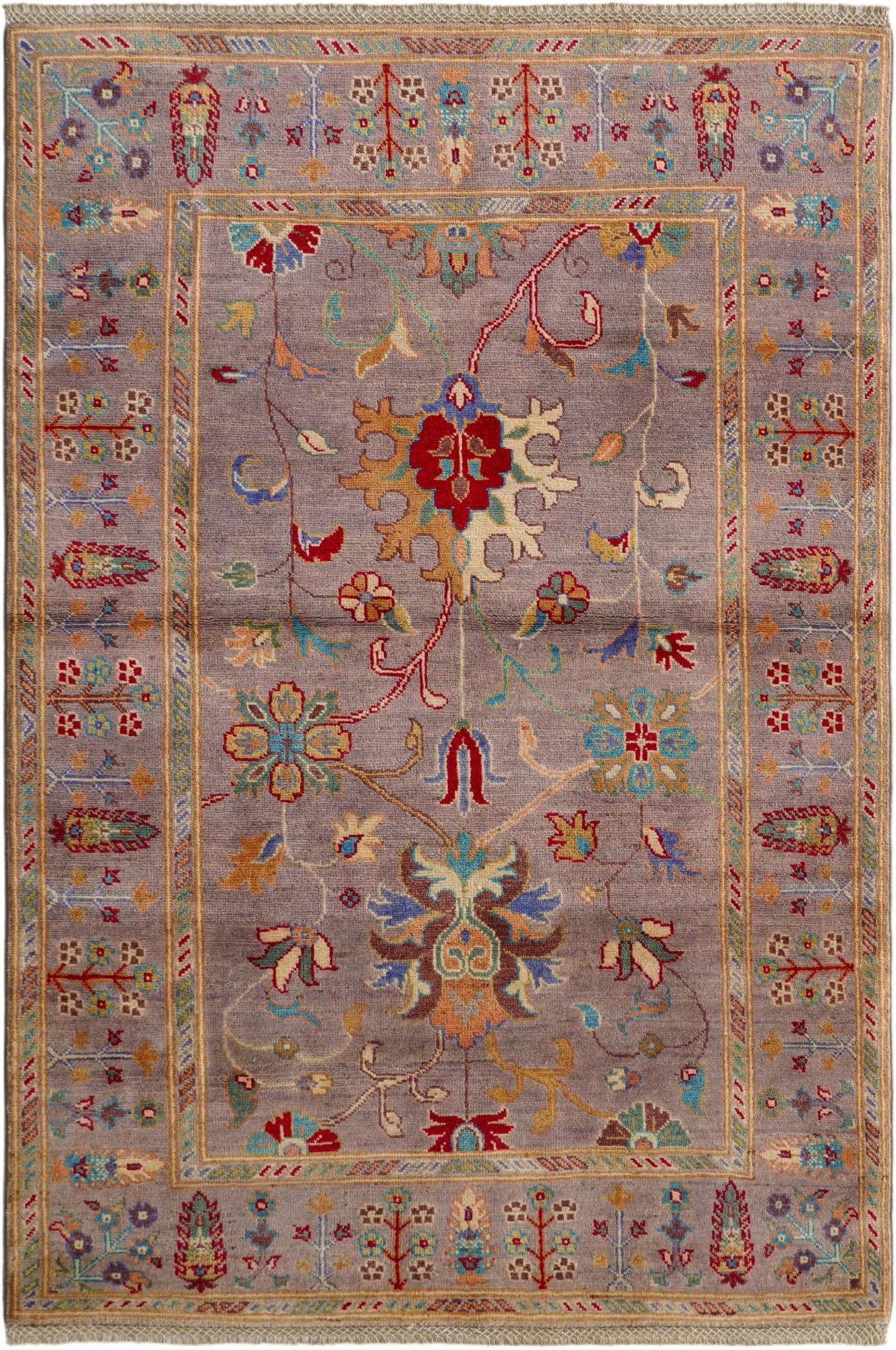 4' 2 x 6' 1 Hand Knotted Kazak Rug