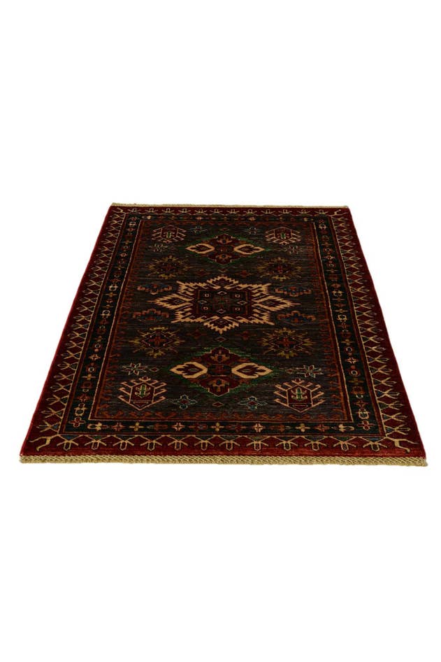 Detail image of 3' 5 x 4' 9 Hand Knotted Kazak Rug