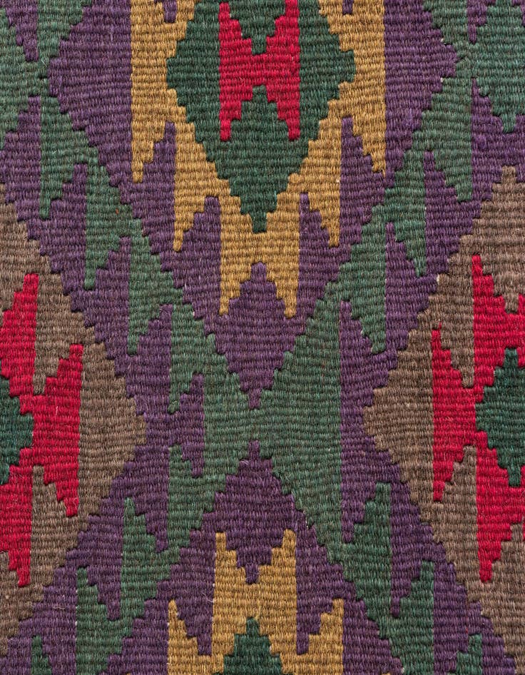 Detail image of 3' 5 x 5'  Hand Woven Kilim Maymana Wool Rug