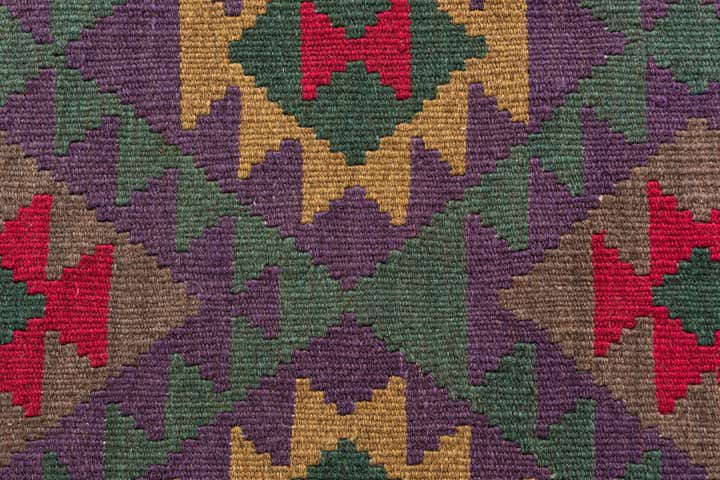3' 5 x 5' Hand Woven Kilim Maymana Wool Rug