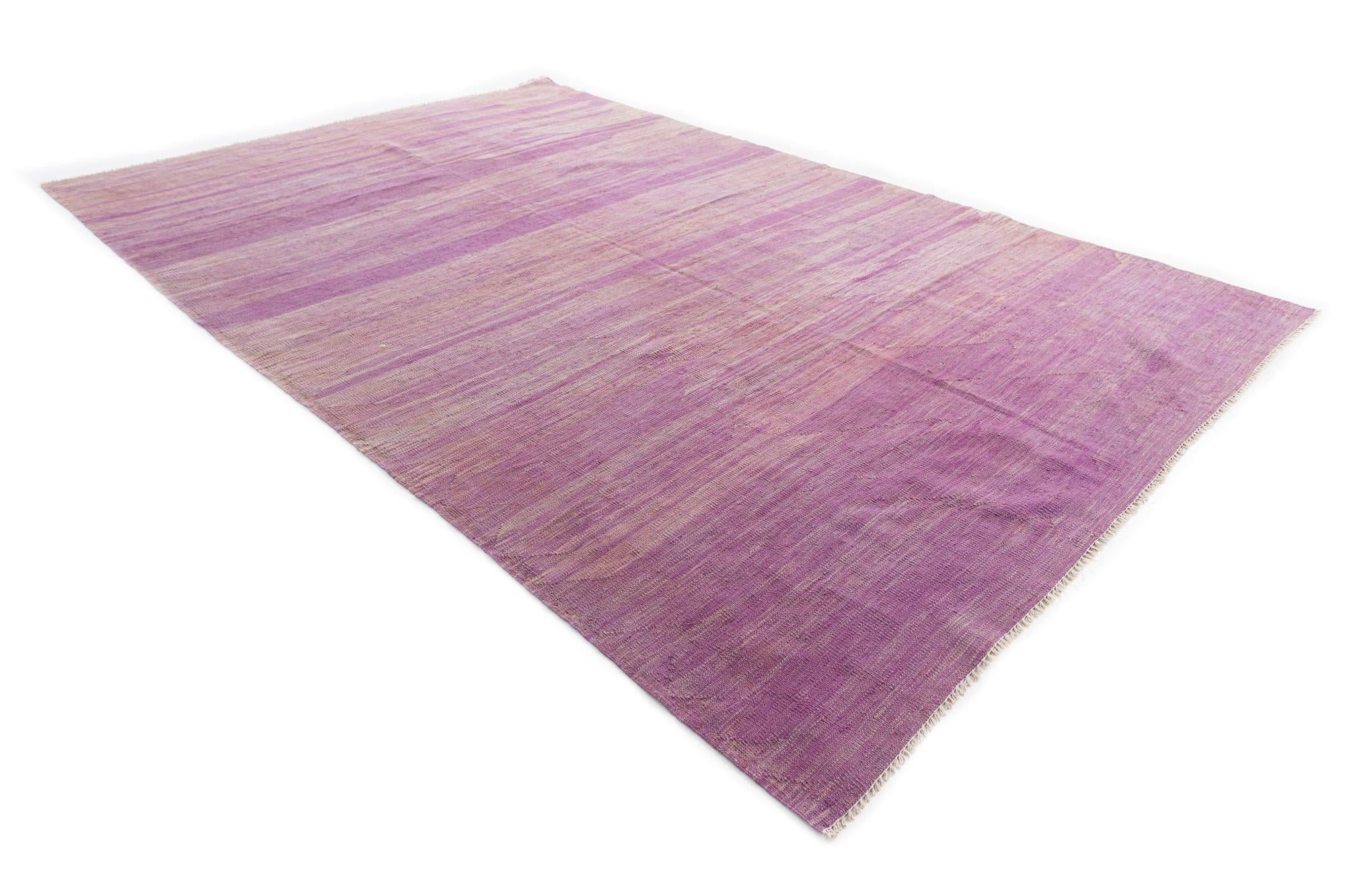 6' 7 x 9' 10 Hand Woven Kilim Modern Wool Rug